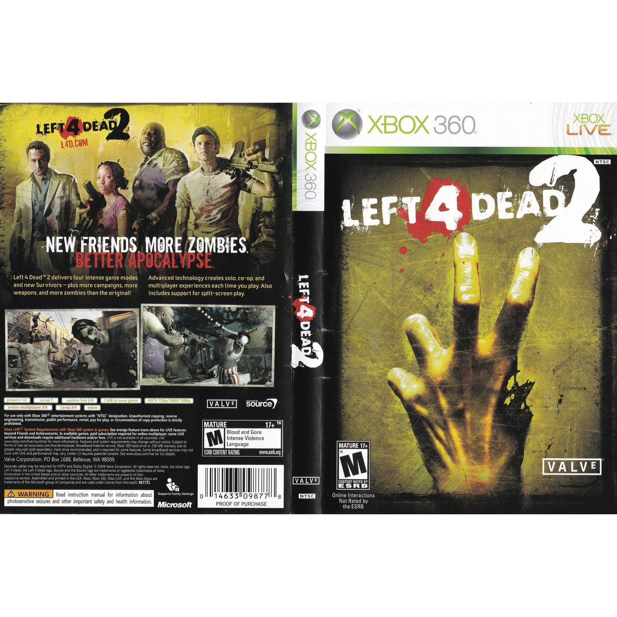 レフト フォー デッド ツー XB360 Left 4 Dead 2  Xbox 360   輸入版 Amazon.com: Left 4 Dead 2 - Xbox 360 : Everything Else