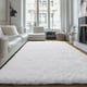 thumbnail image 3 of Alfombra PAGISOFE de felpa blanca suave, 127 x 203 cm, 3 of 8