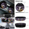thumbnail image 6 of Xoenoiee Cow Sunflower American Flag Print Car Front Seat Covers 12Pcs Set with Steering Wheel &Seat Belt Cover Car Trash Can Armrest Cover Air Vent Bag Rear View Mirror Cover Cup Coasters Kychain, 6 of 7