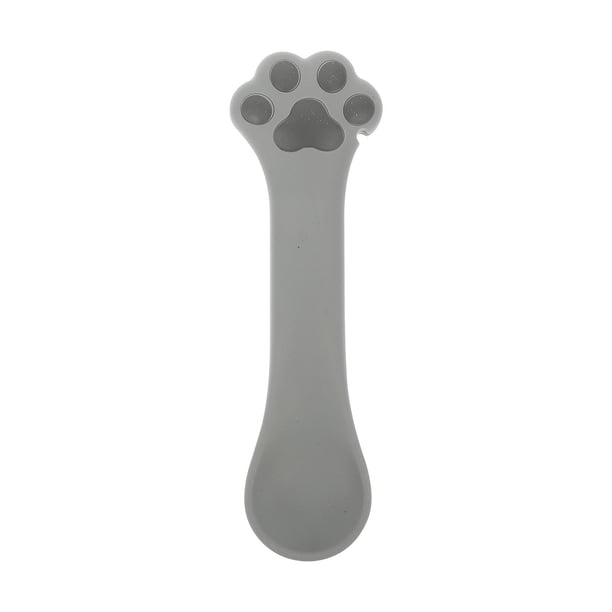 KAKOWELY Cuchara de silicona para comida húmeda de gatos, abrelatas manual, pala multifuncional para comida de mascotas
