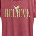 thumbnail image 3 of Tinker Bell - Believe  - Ladies Short Sleeve Classic Fit Tee, 3 of 5