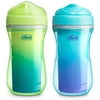 Chicco 9oz. Insulated Rim Trainer Sippy Cup, 12m+, 2-Pack - Green/Teal