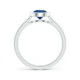 thumbnail image 2 of Angara Natural 1 Ct. Blue Sapphire Solitaire Ring in Sterling Silver for Women (Ring Size: 4.5), 2 of 9