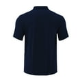 thumbnail image 6 of Mens Knit Polo Shirts Quarter Zip Short Sleeve Textured Casual Golf Shirt Summer Stretchy Slim Fit Collared T Shirts, 6 of 9