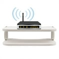thumbnail image 3 of White Floating Router Shelf Wall Mounted Set-top Box TV Components Storage Rack, 3 of 13