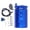 Black, variant on Yajisi 350ml Universal Oil Catch Can Kit Aluminum Engine Reservoir Tank Red