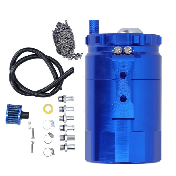 El kit de lata de captura de aceite de 350 ml mantiene el motor limpio, universal para la mayoría de los automóviles y piezas pequeñas de motocicletas, color azul Jadeshay A