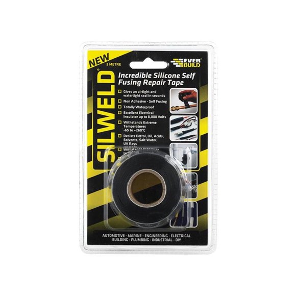 Everbuild Sika Ruban Argenté 3m Noir