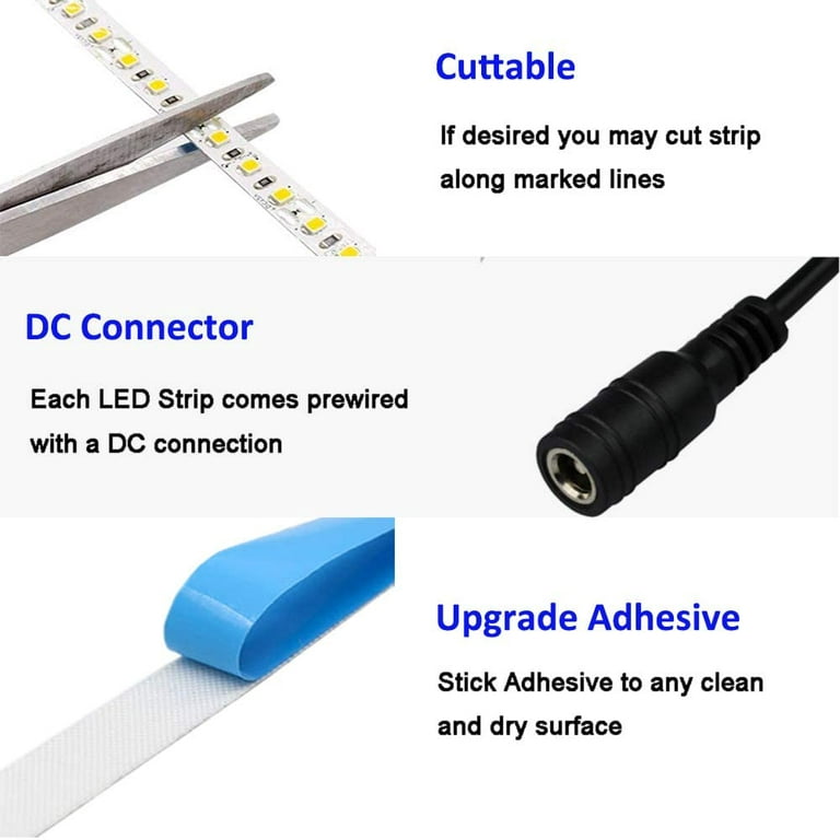 White LED Flexible Light Strip – 16 Foot 72 Watt – SMD 5050