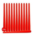 thumbnail image 3 of Hyoola 14" Red Dripless European Made Taper Candles, Unscented Paraffin Wax with Cotton Wicks, 12-Pack, 3 of 5