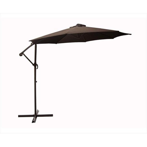 Northlight 10 Ft Outdoor Patio Off Set Crank And Tilt Umbrella Brown Walmart Com Walmart Com