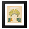 thumbnail image 2 of Georges Lepape 20x22 Black Modern Framed Museum Art Print Titled - Woman in a Turban (1911), 2 of 5