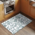 thumbnail image 3 of 2x3 Door Mat Rug, Teal Blue Green Non-Skid Rubber Backing Large Rectangle Rugs - Living Room Bedroom Home Office, Vintage Farmhouse Boho Flower Leaf Indoor Floor Mat Carpets Washable Rug, 3 of 9