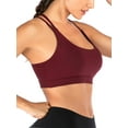 thumbnail image 2 of LELINTA Women's Sports Bras Medium Impact Racerback Sports Bras Workout Gym Activewear Bra, 2 of 6