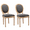 Gray_b, variant on Hassch 2PCS Kitchen Side Chairs, French Country Style Dining Chairs with Linen Back & Seat, Solid Wood Frame, Easy to Assemble, Gray