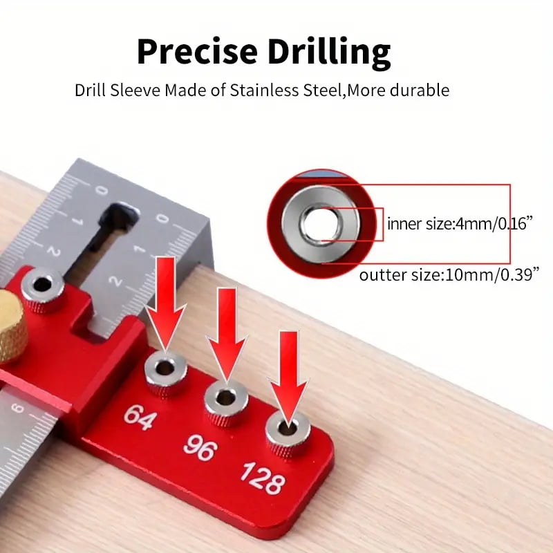 Woodworking Drill Punch Locator Jig Hole Punch Tool For Handles And Pulls Hole Drill Guide Cabinet Handle Knob Template Locator