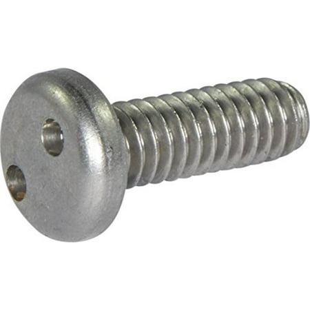 

10-32 x 3/8 Tamper Resistant Drilled Spanner Pan Head Machine Screw 18-8 Stainless Steel (20)