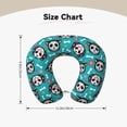 thumbnail image 5 of Wukai Skull Cat Print Travel Pillow,Memory Foam U Shaped Neck Pillow,Super Lightweight Portable Headrest Great for Airplane Chair, Car,Home,Office, 5 of 8