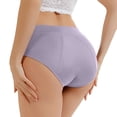thumbnail image 3 of Nestiefly Womens Underwear Seamless High Waisted Panties | Full Coverage, Lightweight, Soft Stretch Breathable, Tagless Briefs 2026 Light Purple 2XL, 3 of 6
