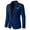 Blue, variant on Mens Outwear Plus Size Long Sleeves Coat,Men Solid Casual Long-Sleeved Slim Single-Row One-Button Small Suit Coat