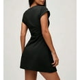 thumbnail image 6 of Women Summer T Shirt Dress Casual Cap Sleeve Loose Shift Mini Dresses Black XL, 6 of 9