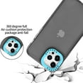 thumbnail image 2 of Protective Case for iPhone 13 Pro Max 6.7" 2021, iPhone 13 Pro Max 2021 Cover, Allytech Slim TPU Anti-Yellowing Scratch-Resistant Anti-Slip Grip Smartphone Case for iPhone 13 Pro Max, Black + Blue, 2 of 4