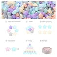 thumbnail image 4 of Pelotas GOGOSO 100 Star de plástico blando, color rosa, 5,5 cm, con bolsa, 4 of 8