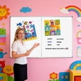 thumbnail image 4 of JILhome 59" x 39" Foldable White Board, 5' x 3' Magnetic Dry Erase Board, Large Marker Board with Marker Tray for Office, Home, School, Kitchen, Silver Aluminum Frame, 4 of 8