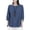 #343-Blue, variant on 3/4 Length Sleeve Womens Tops Dressy Casual Blouses Boat Neck Babydoll Top