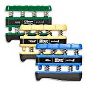 PROHANDS Gripmaster Hand Exerciser, Finger Exerciser (Hand Grip Strengthener), Spring-Loaded, Finger-Piston System, Isolate and Exercise Each Finger, (Set of 3) (Green, Yellow, Blue)