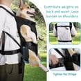 thumbnail image 3 of Mochilas transportadoras para perros delanteras para mascotas, mochila ajustable para perros, portador de pecho para perros de fácil ajuste con piernas afuera para perros medianos y pequeños, 3 of 7