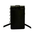 thumbnail image 5 of Michael Kors Womens Carmen Small Logo Smartphone Crossbody Bag (Black/Silver)35H3SNMC5L-001, 5 of 7
