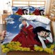 thumbnail image 1 of SQS Inuyasha 2 En 1 Juego De Fundas De Edredón De Tamaño Individual Sábana De Cama Dormitorio Cómodo Funda De Almohada Lavable Kagome Sesshoumaru, 1 of 4