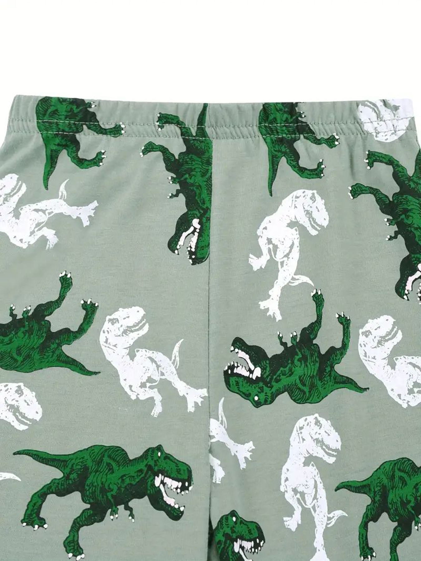 WIBACKER Boys Dinosaur Long Sleeve Pajama Set photo 5