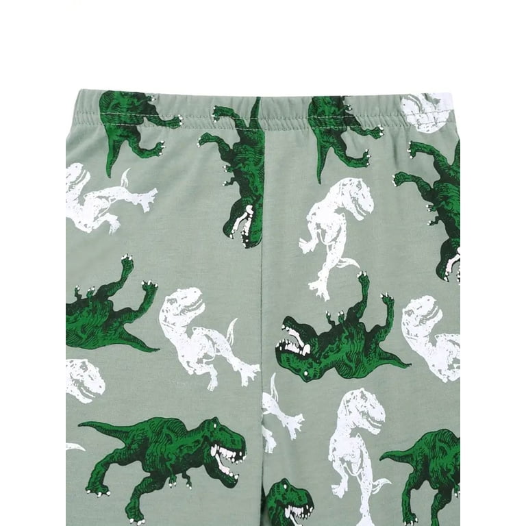WIBACKER Boys Dinosaur Long Sleeve Pajama Set photo 6