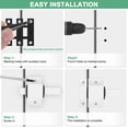 thumbnail image 4 of Uxcell 2-Pack Self-Closing Latch Aluminum Alloy Automatic Window Sliding Latches with Gaskets for Door/Window [Black], 4 of 6