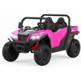 thumbnail image 3 of QinaQin 24V 4WD Ride On Dump Truck with Remote Control, Pink, 3 of 9