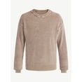thumbnail image 5 of No Boundaries Men's & Big Men's Thermal Stitch Crewneck Sweater, Midweight, Sizes XS-3XL, 5 of 5