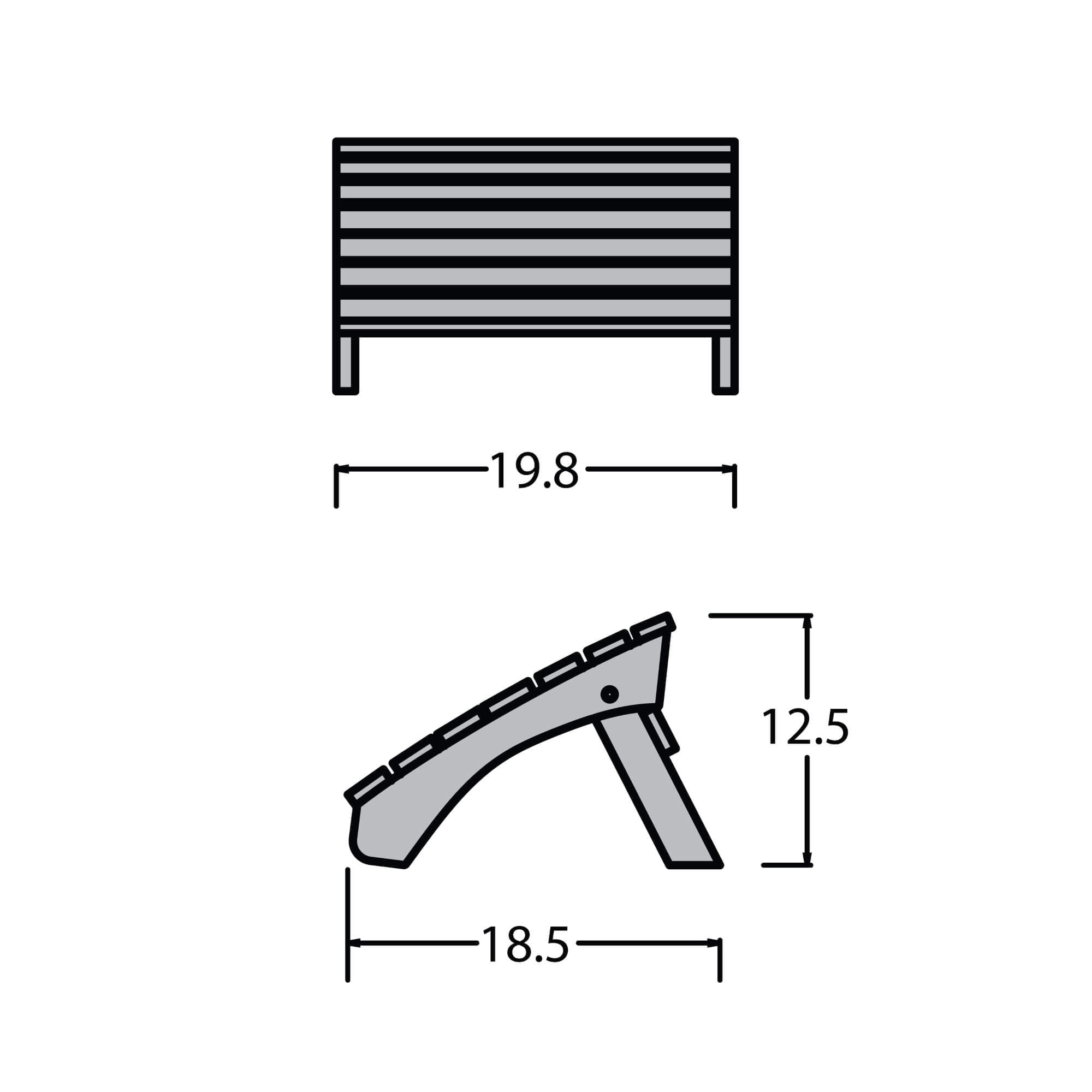 Folding Adirondack Ottoman