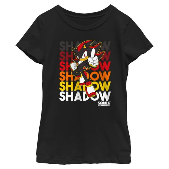 Girls Sonic the Hedgehog Shadow Stack T Shirt