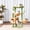 Green and Yollow-39.4 inch, variant on Cat Tree 39.4 Inches Gothic Tower Condo With For Indoor Cats Fully Wrapped Sisal Pole Soft Platform 2 Baskets And Dangling Black Red Hct006sbr