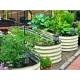 thumbnail image 6 of Vego Garden 17" Tall 5ftX3.5ft Raised Gardening Bed 6 in 1 Metal Outdoor Planter Box Pearl White, 6 of 12