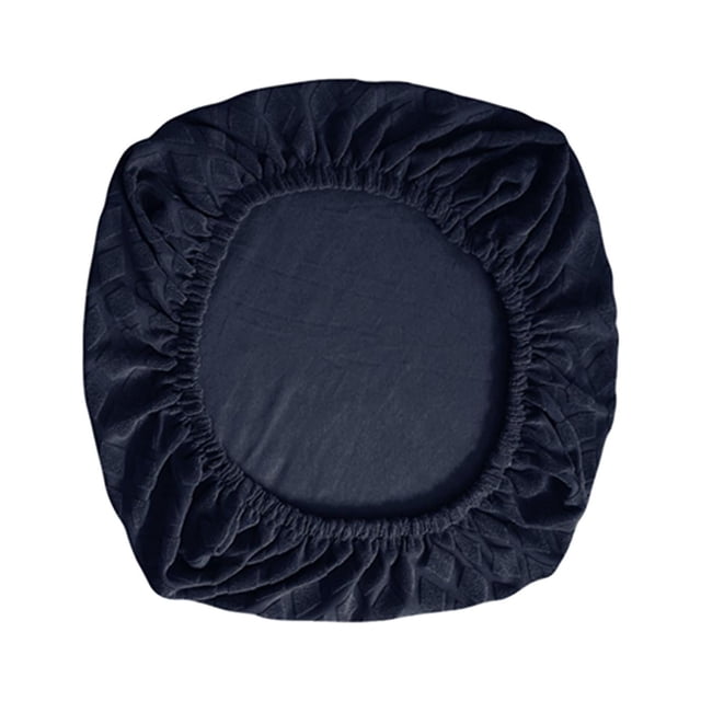 Elastic Computer Chair Slipcovers ,Stretchable Universal Comfort Rotating Chair Dark Blue
