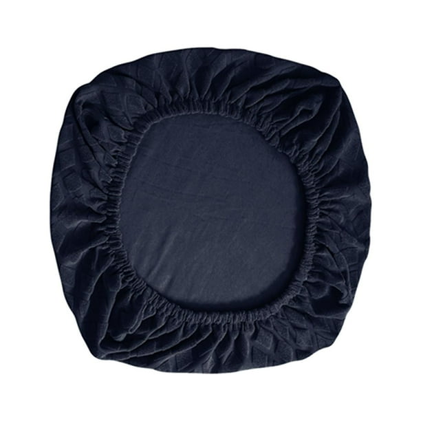 Fundas extraíbles para sillas de ordenador, fundas para asientos de sillas giratorias, elásticas y cómodas. Azul oscuro