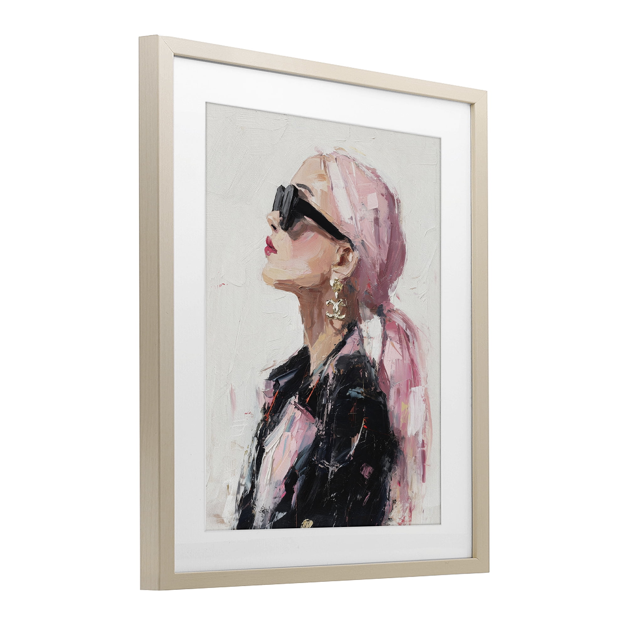 Stupell Industries Pink Daydream Impression Birch Framed Print Under Glass, design by Svetlana Aleynikova