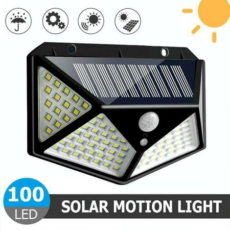 

100 LED Solar Light Waterproof Power PIR Motion Sensor Outdoor Lamp Wall Garden
