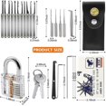 thumbnail image 2 of Home Tool Pick Lock Set Professional Edition with Practice Pick Lock Guide Card Kit Pick Lock Black Handbag Compatible Locker Tool Kit 20 Pieces [XH], 2 of 5