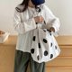 thumbnail image 4 of 2025 Korean Style Dot Women Handbag Lightweight Summer Shoulder Crossbody Bags With Comfortable Strap apricot, 4 of 4