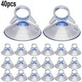 thumbnail image 2 of 40x 45mm Car Sunshade Suction PVC Cups Clear Rubber Plastic Suckers, 2 of 5