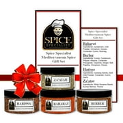 Mediterranean Spice Seasoning Assortment Gift Set - 4 Seasonings Included - Weight Varies by Spice